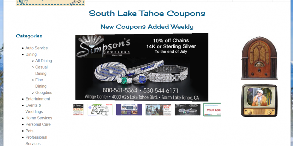 South Lake Tahoe Coupons