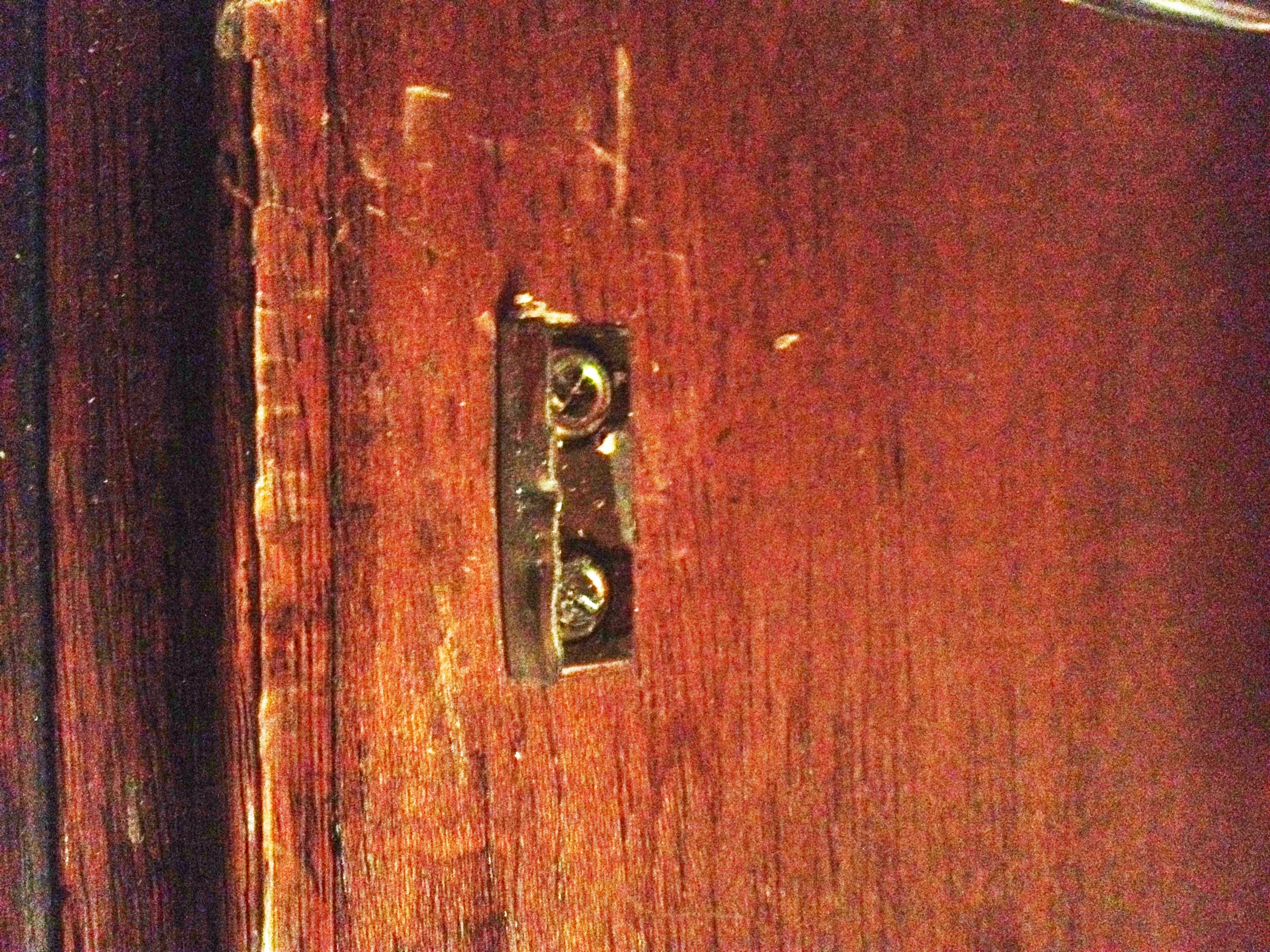 Inside latch stopper for lock to china hutch 2