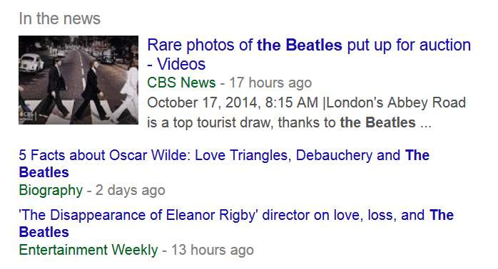 Google news Box